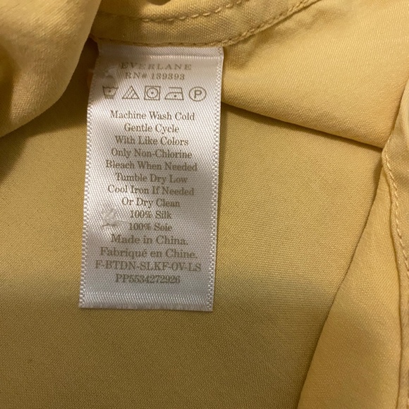 Everlane Utility Silk Shirt Size 8 - Picture 7 of 8